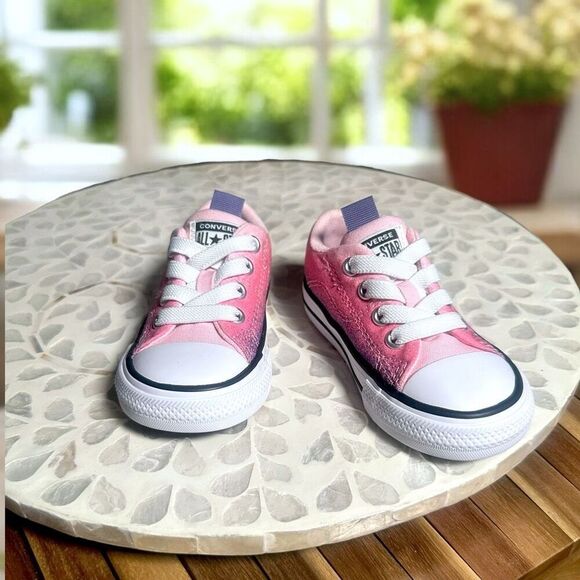 Converse Chuck Taylor All Star Rave Sneaker Toddler Size 5 Pink Purple Ombre New - Picture 4 of 16